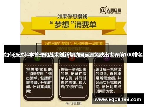 如何通过科学管理和战术创新帮助国足避免跌出世界前100排名